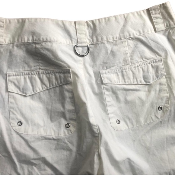 VTG Ralph Lauren Active White Logo Cotton Blend Capri Crop Pant Pockets Sz. 6X18 - Picture 7 of 7